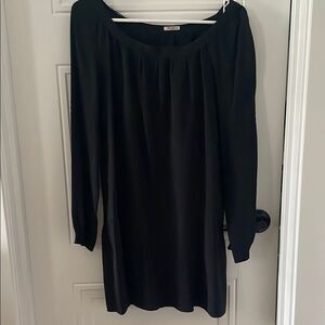 Miu Miu Black Italian Silk Mini Dress